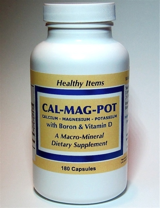 Cal Mag Pot W Boron Vit D 180 Caps