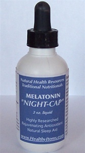 Melatonin Nightcap sleep-aid and antioxidant