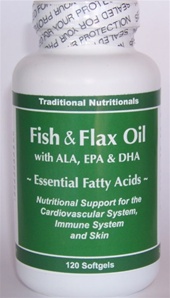 FISH & FLAX OIL with ALA, EPA & DHA 120 Capsules
